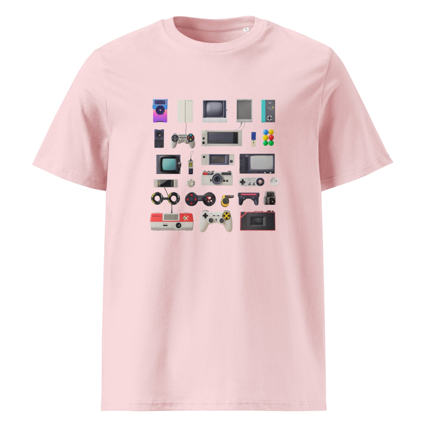 Camiseta de algodón orgánico unisex con Estampado de Gadgets Retro