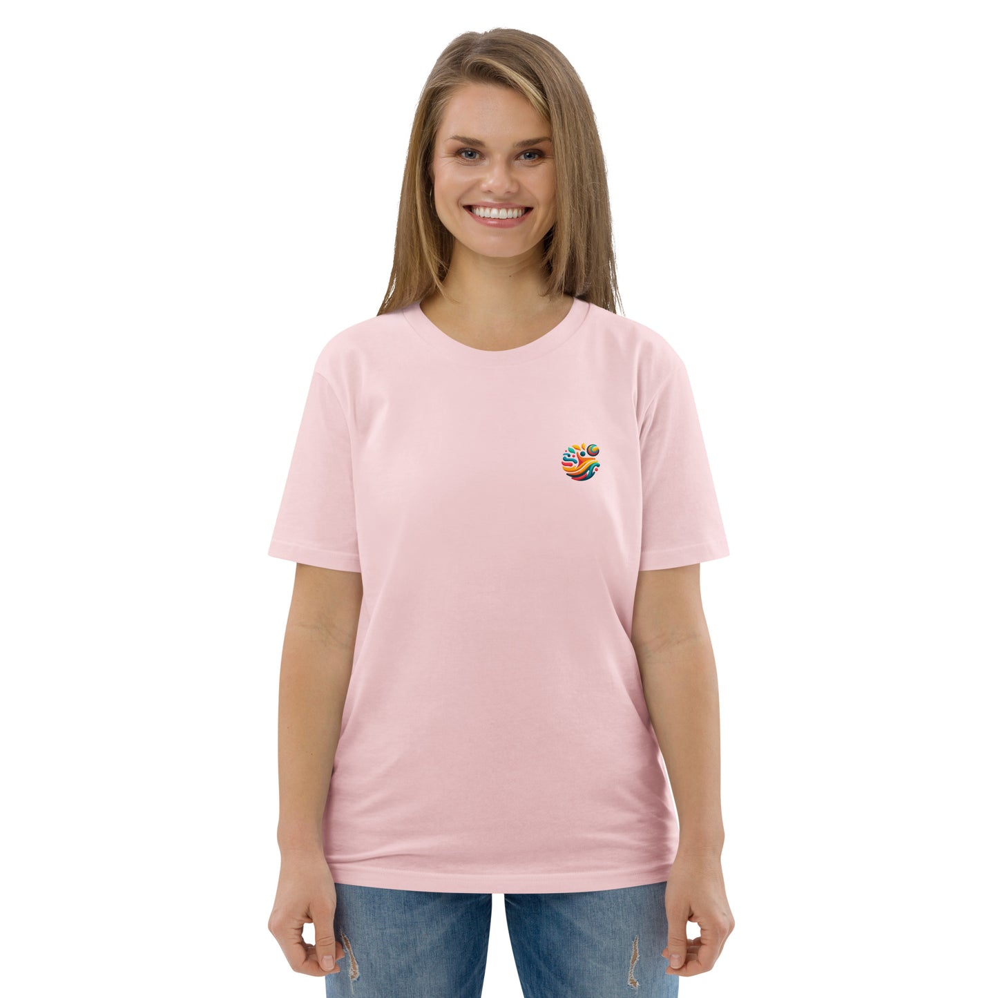 Camiseta orgánica "Tortuga Sabia" con mensaje inspirador.