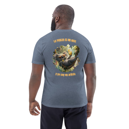 Camiseta Orgánica "Arte de la Pereza" para Relajarse con Estilo