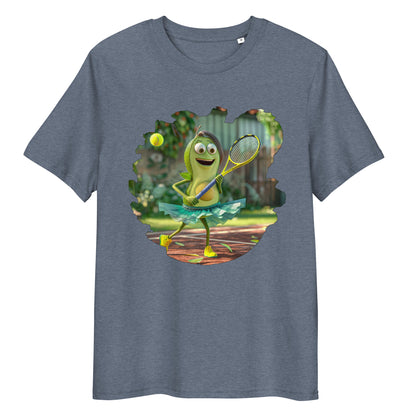 Camiseta Unisex de algodón orgánico para  Adulto "Aguacate Tenista"