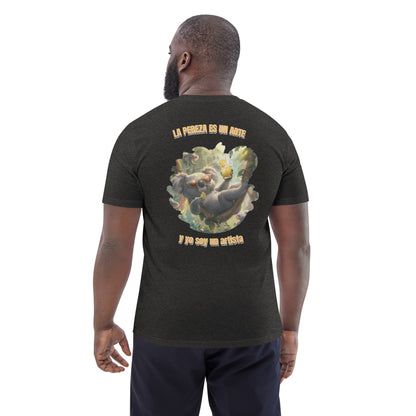 Camiseta Orgánica "Arte de la Pereza" para Relajarse con Estilo