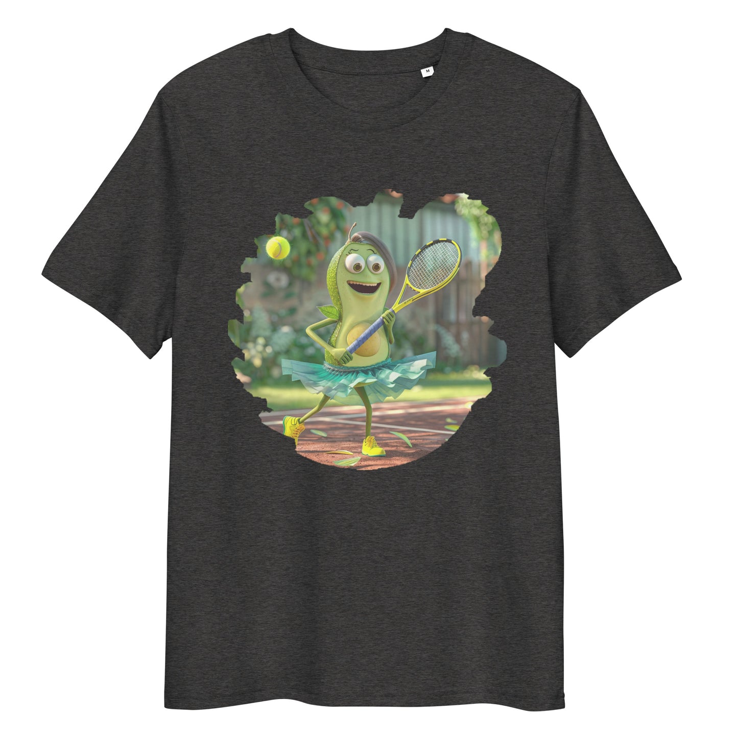 Camiseta Unisex de algodón orgánico para  Adulto "Aguacate Tenista"