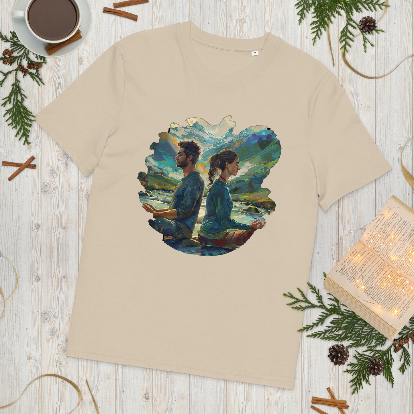 Camiseta de algodón orgánico unisex "Equilibrio Natural"