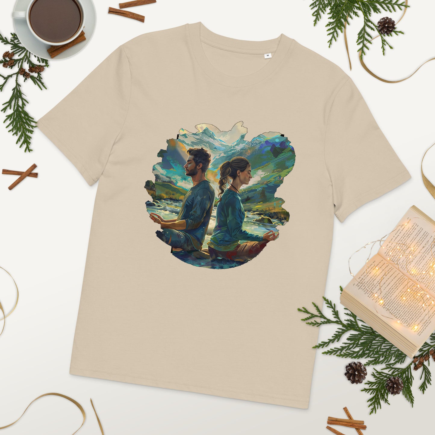 Camiseta de algodón orgánico unisex "Equilibrio Natural"