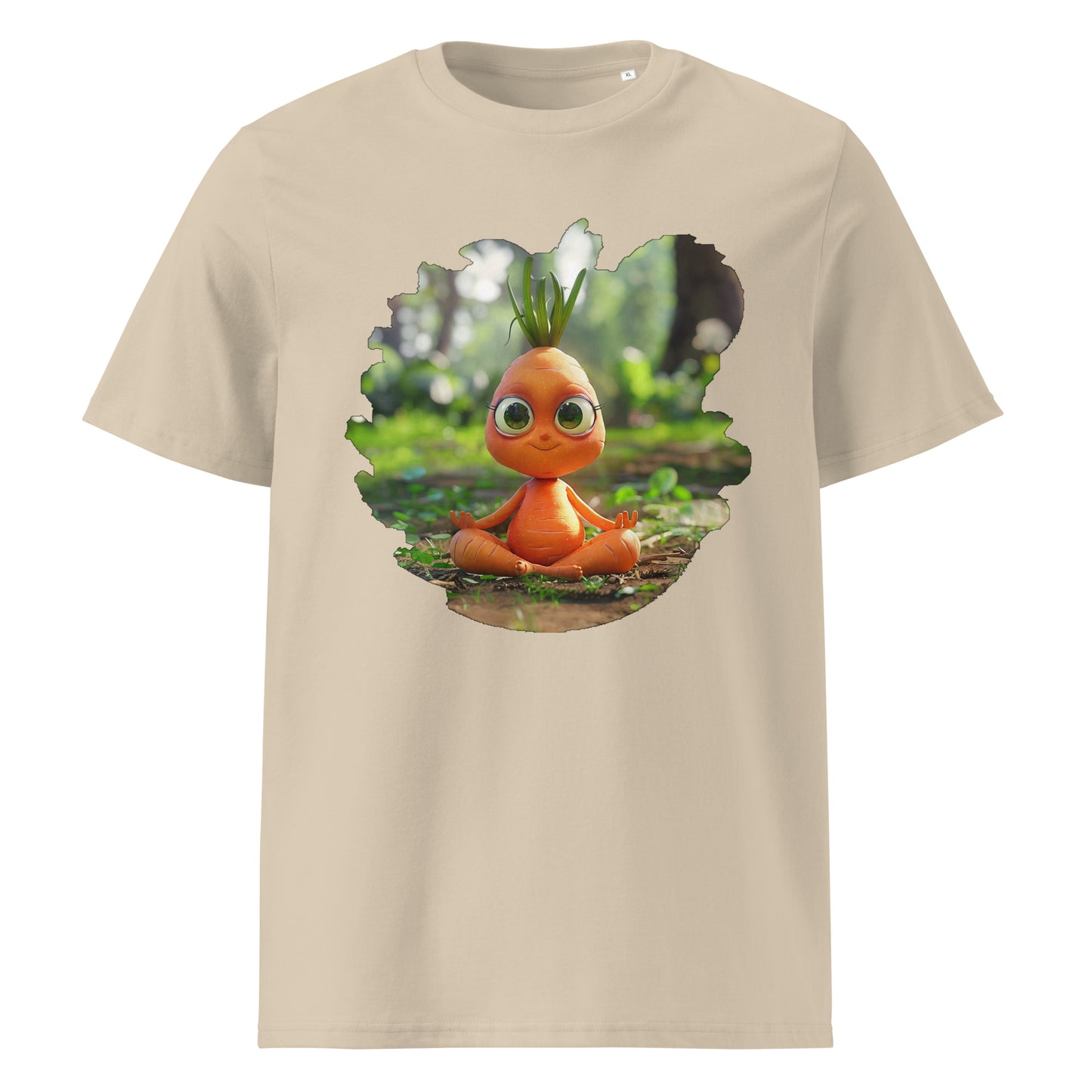 Camiseta de algodón orgánico unisex "Zanahoria Zen"
