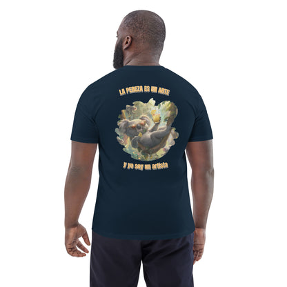 Camiseta Orgánica "Arte de la Pereza" para Relajarse con Estilo