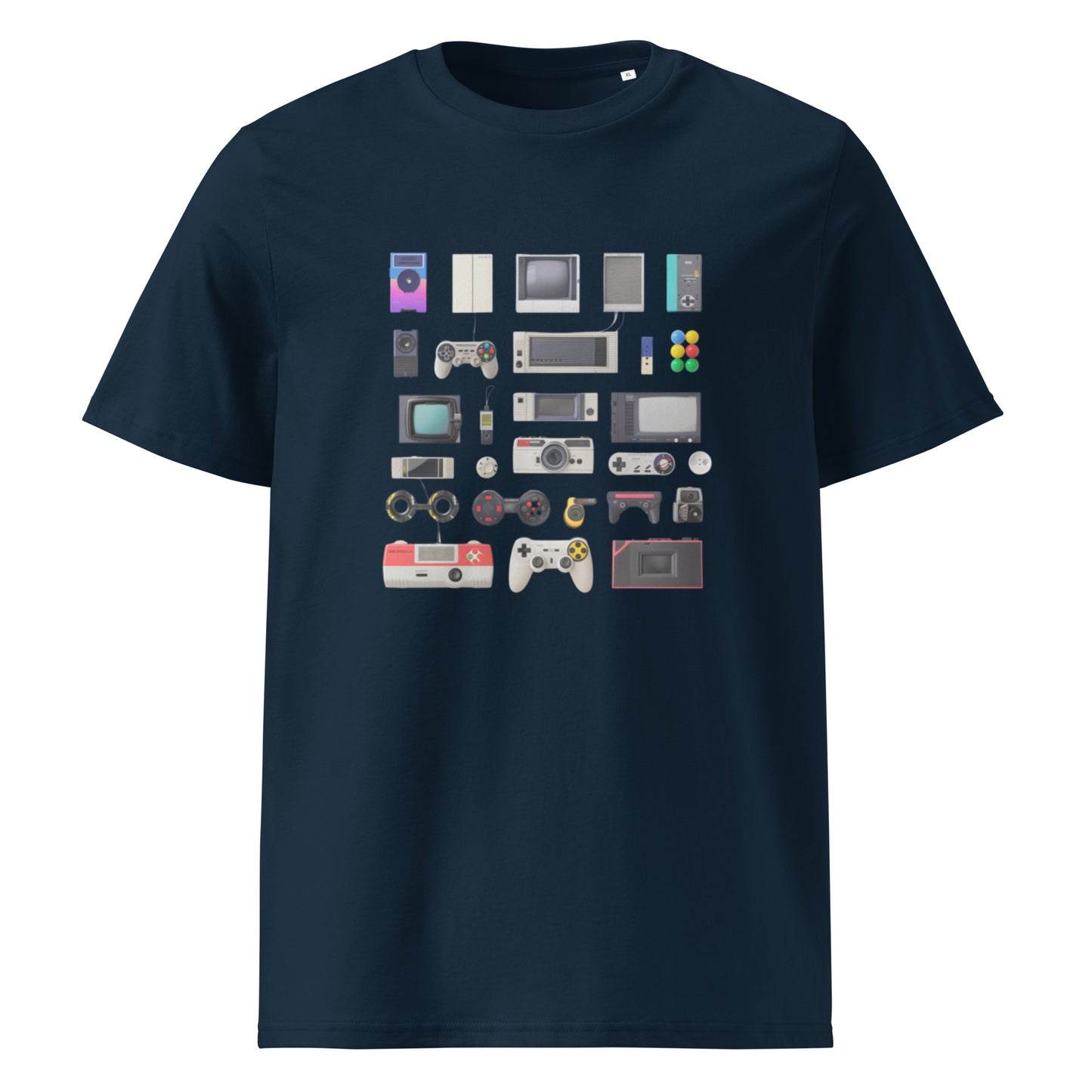 Camiseta de algodón orgánico unisex con Estampado de Gadgets Retro