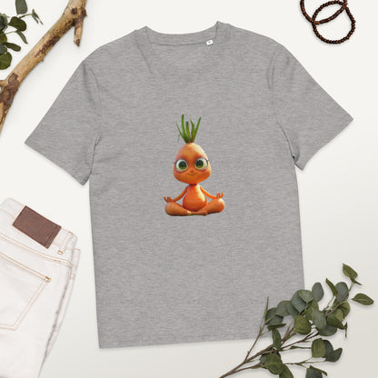 Camiseta de algodón orgánico unisex "Zanahoria Zen"