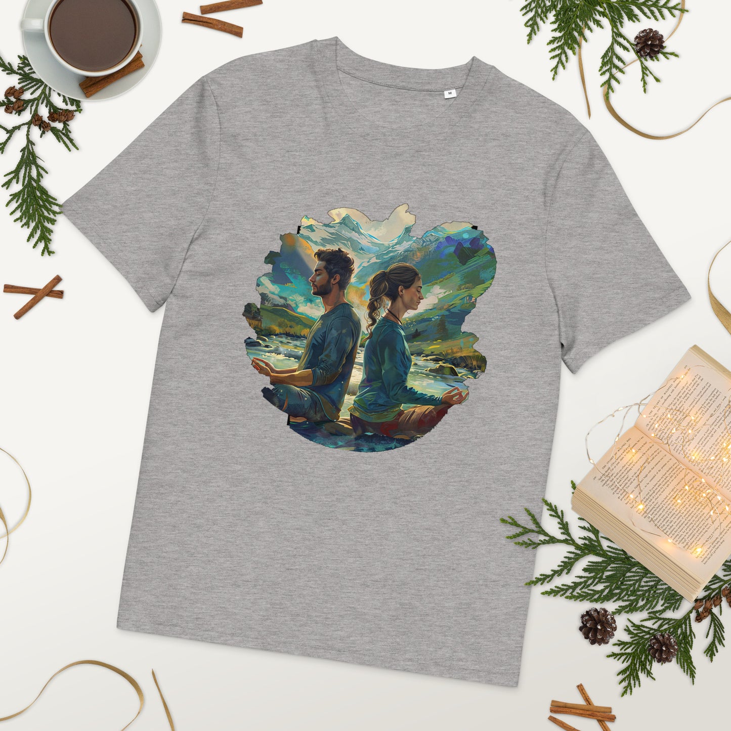 Camiseta de algodón orgánico unisex "Equilibrio Natural"