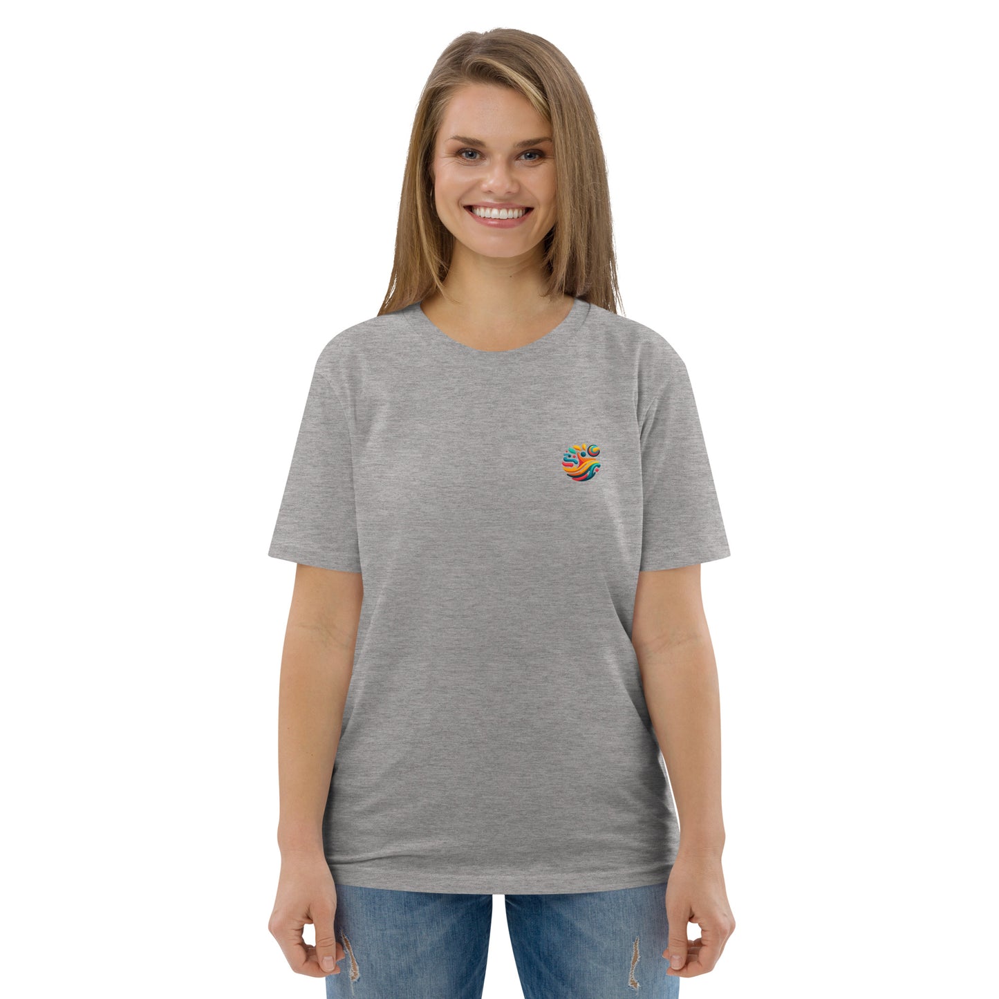 Camiseta orgánica "Tortuga Sabia" con mensaje inspirador.