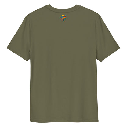 Camiseta de algodón orgánico unisex con Estampado de Surf y Palmera Tropical