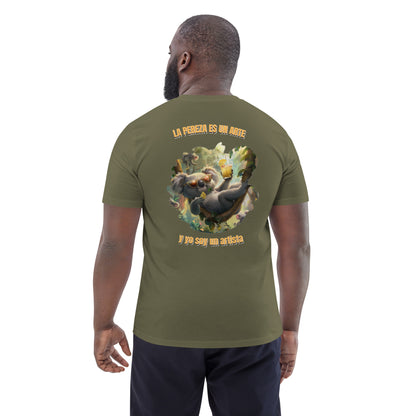 Camiseta Orgánica "Arte de la Pereza" para Relajarse con Estilo