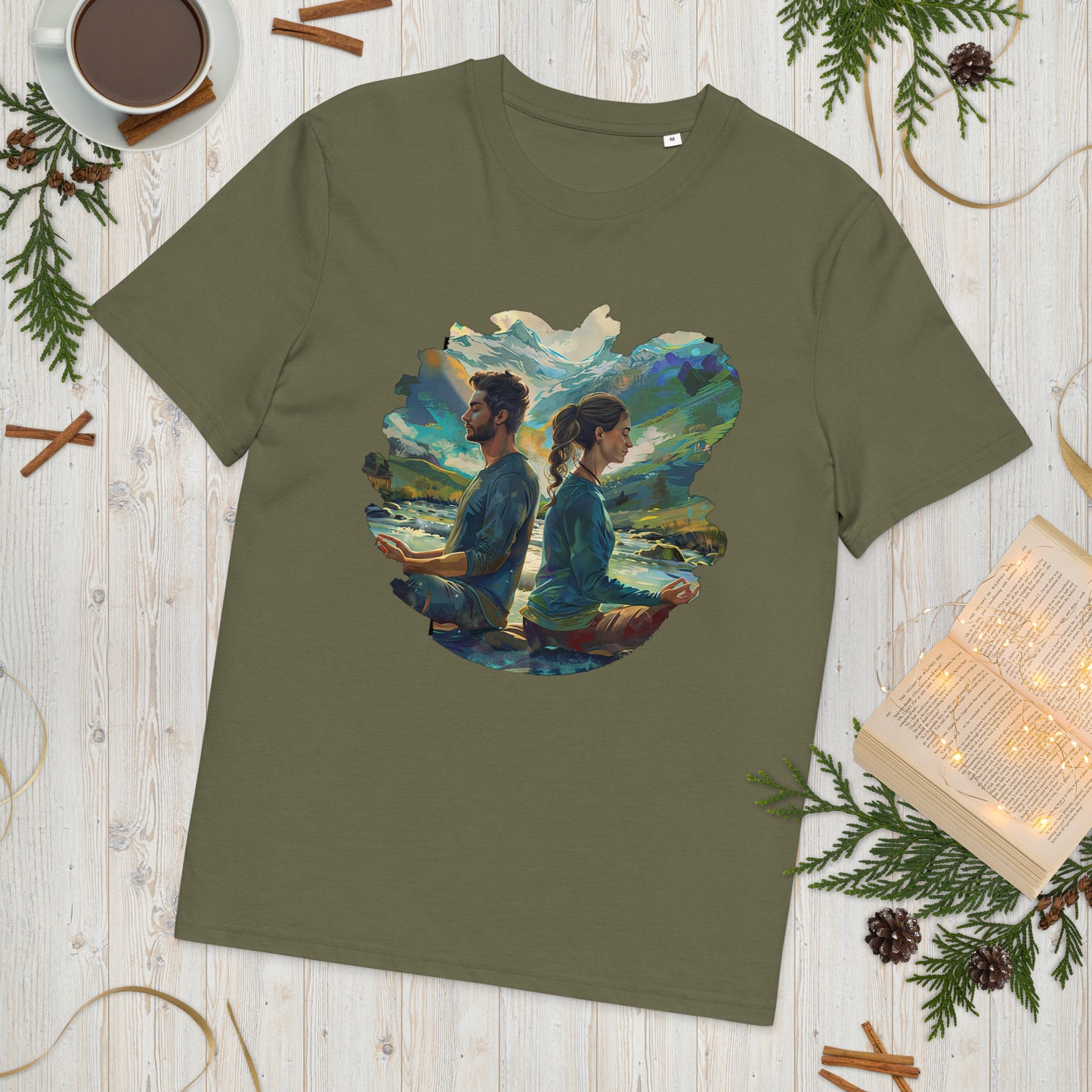 Camiseta de algodón orgánico unisex "Equilibrio Natural"