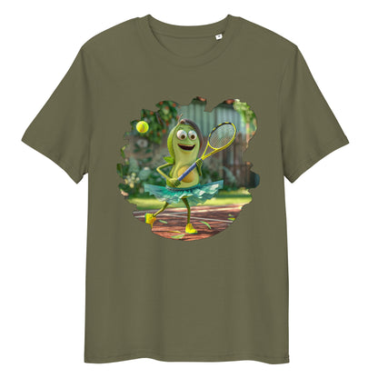 Camiseta Unisex de algodón orgánico para  Adulto "Aguacate Tenista"