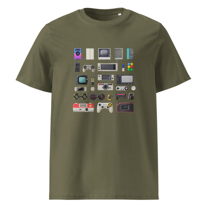 Camiseta de algodón orgánico unisex con Estampado de Gadgets Retro