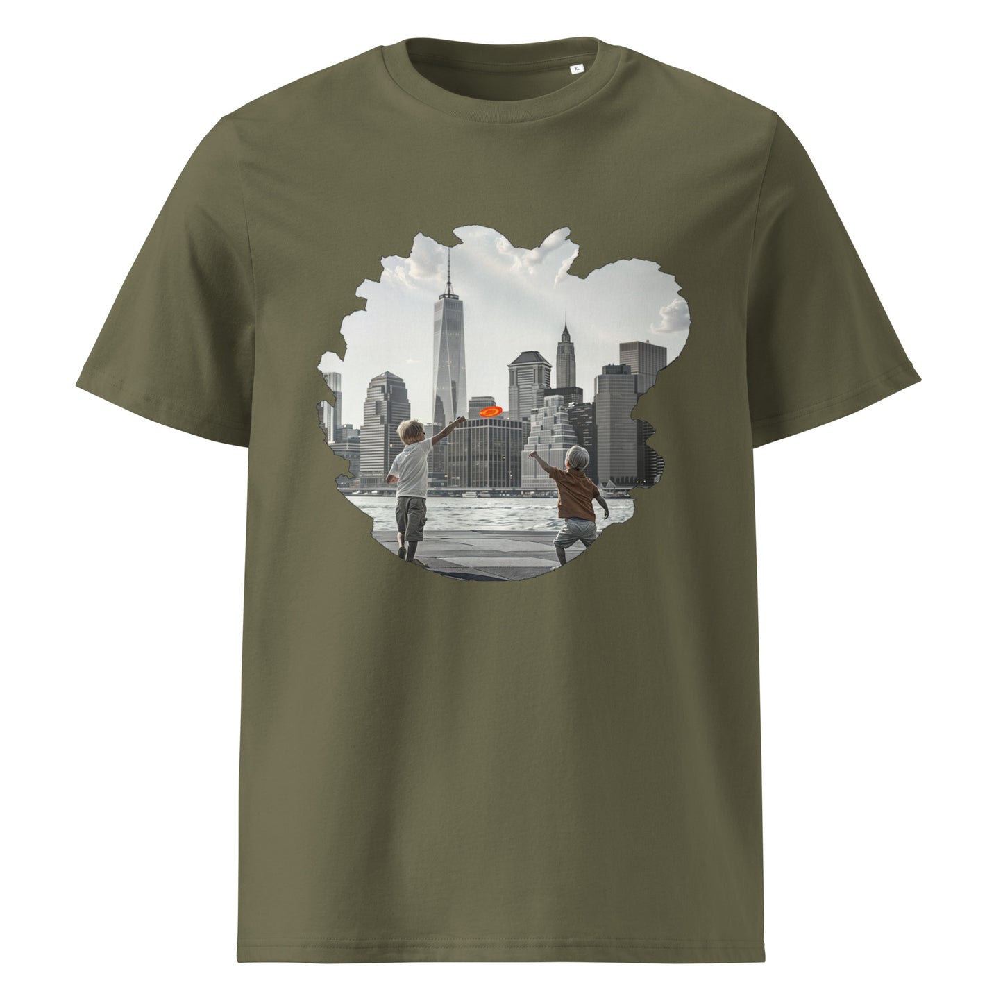 Camiseta de algodón orgánico unisex con Estampado de Juegos Urbanos
