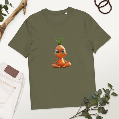 Camiseta de algodón orgánico unisex "Zanahoria Zen"