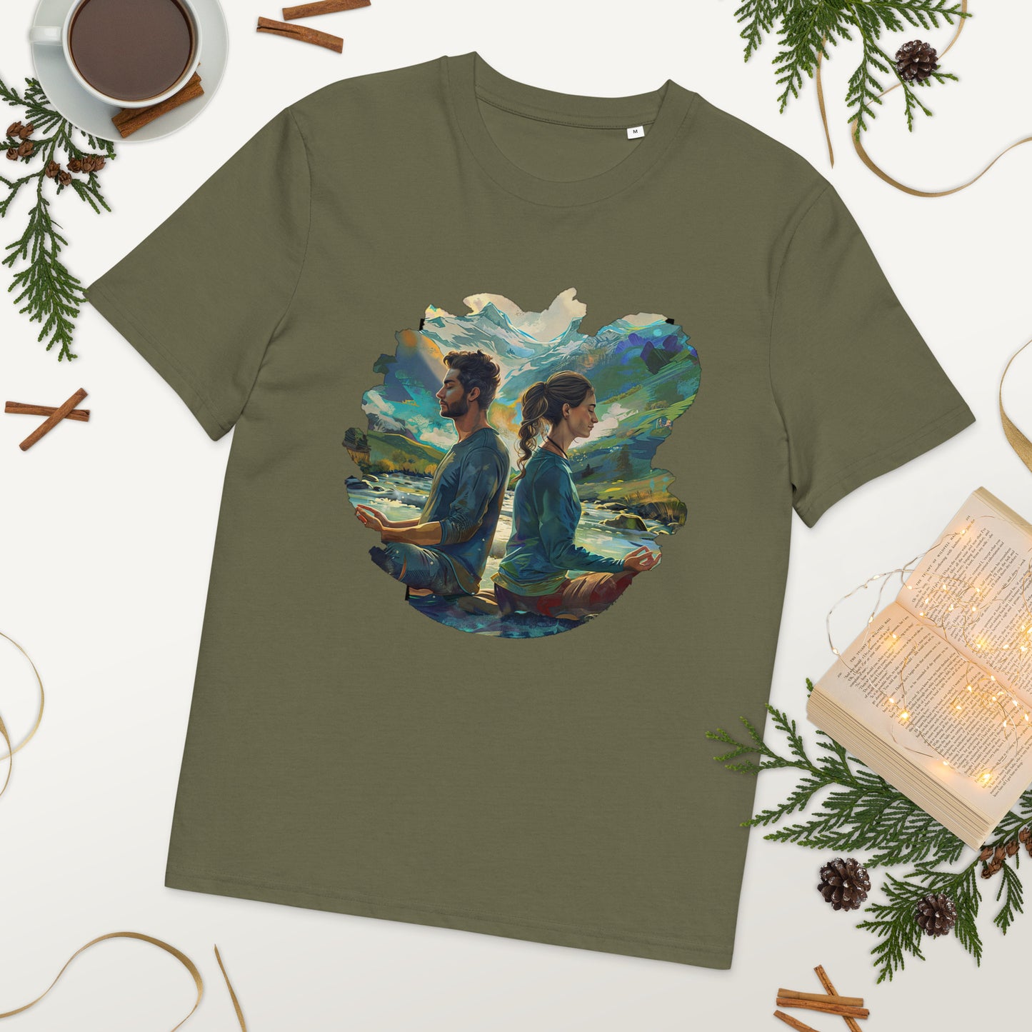 Camiseta de algodón orgánico unisex "Equilibrio Natural"