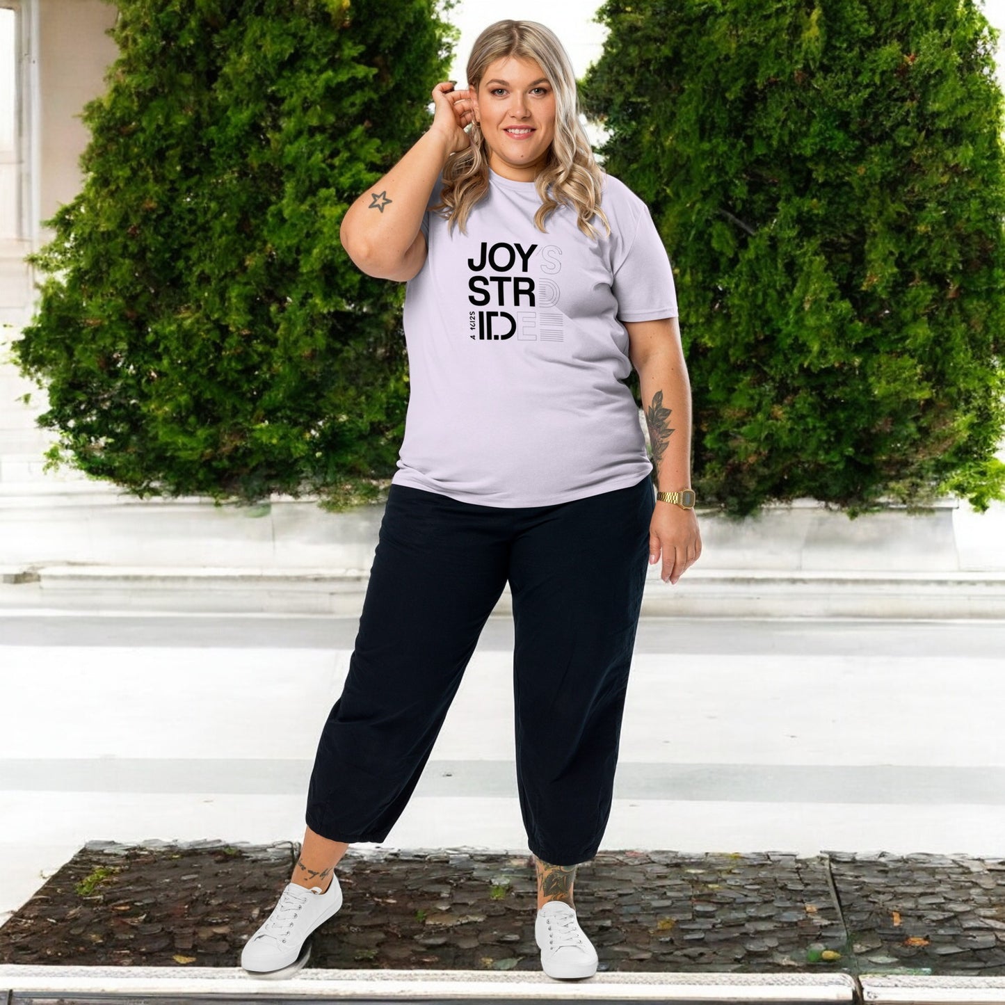 Camiseta JoyStride – Minimalismo Consciente
