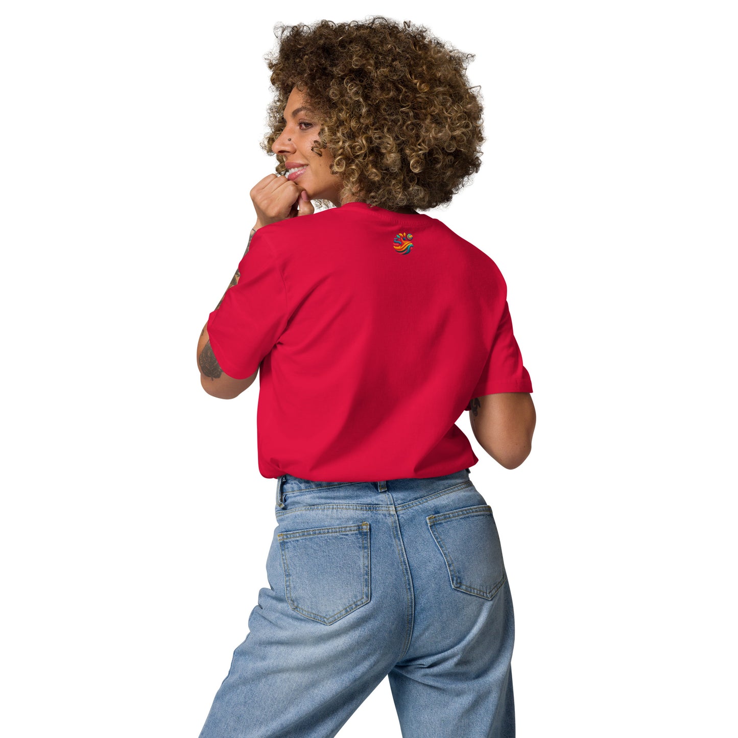 Camiseta Mujer de Algodón Orgánico "Cachorro Juguetón"