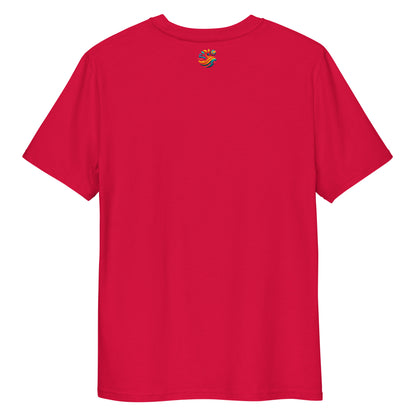 Camiseta de algodón orgánico unisex con Estampado de Surf y Palmera Tropical