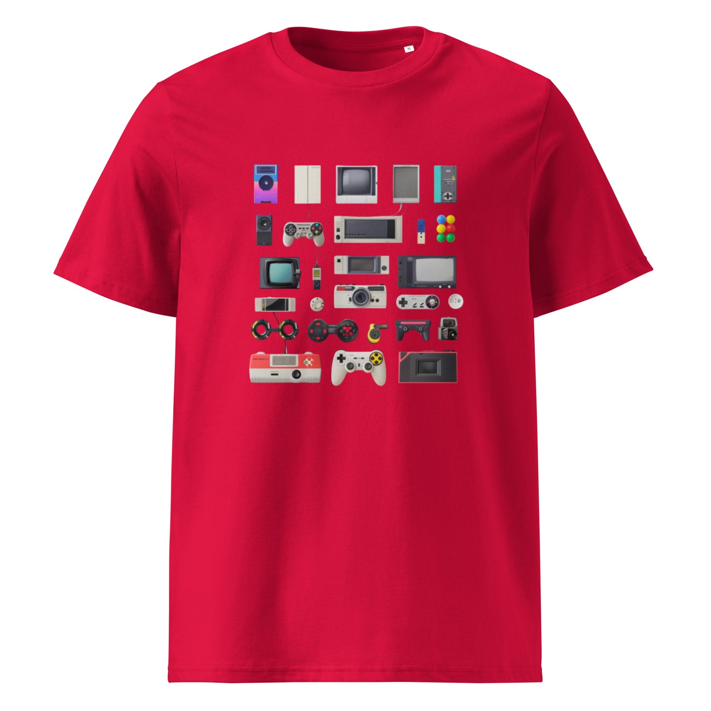 Camiseta de algodón orgánico unisex con Estampado de Gadgets Retro