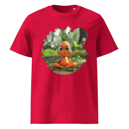 Camiseta de algodón orgánico unisex "Zanahoria Zen"