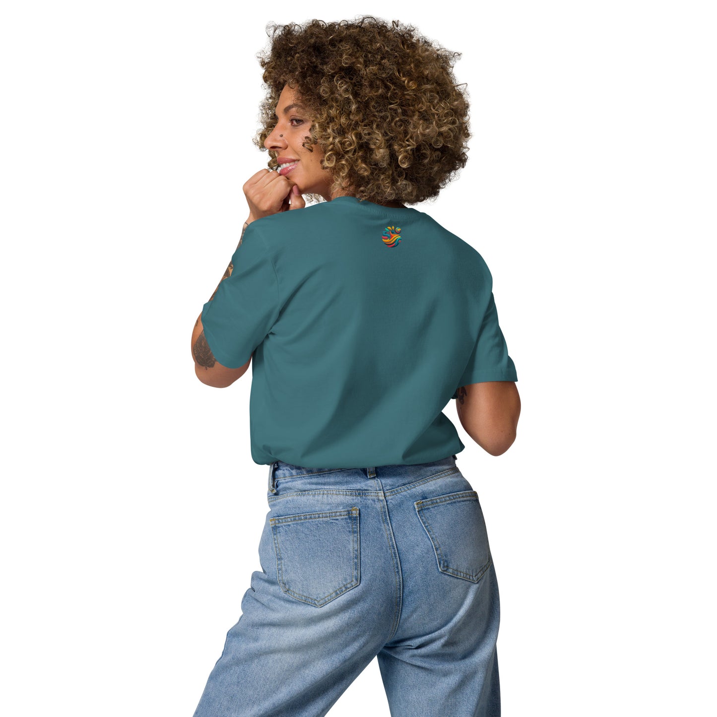 Camiseta Mujer de Algodón Orgánico "Cachorro Juguetón"
