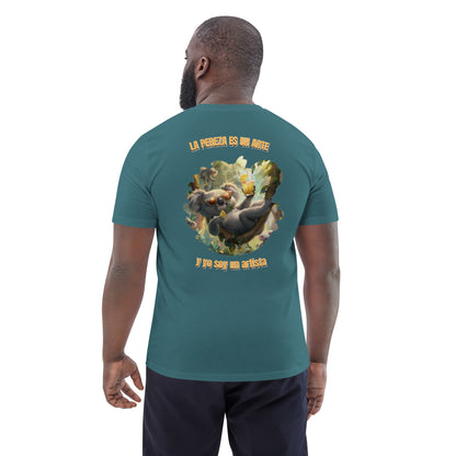Camiseta Orgánica "Arte de la Pereza" para Relajarse con Estilo