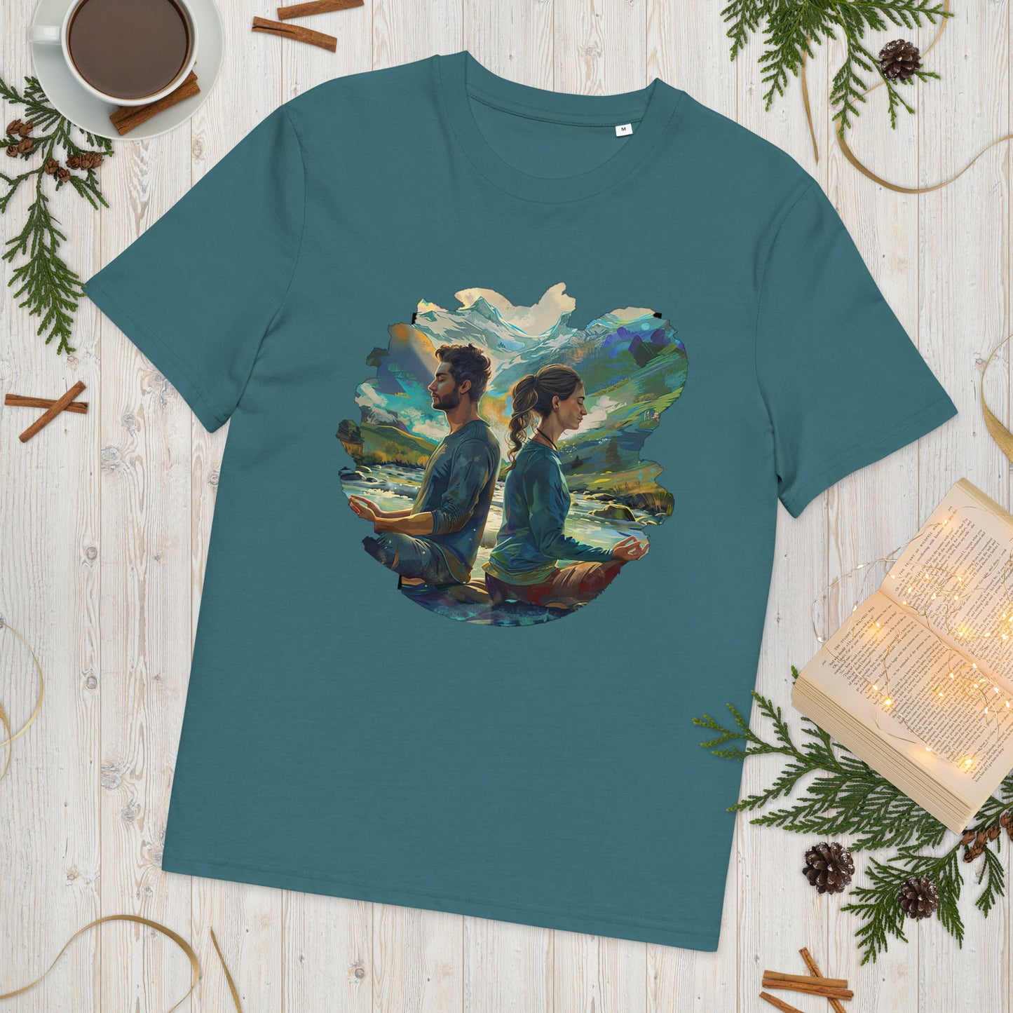 Camiseta de algodón orgánico unisex "Equilibrio Natural"