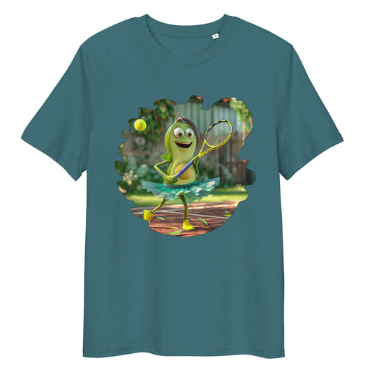 Camiseta Unisex de algodón orgánico para  Adulto "Aguacate Tenista"