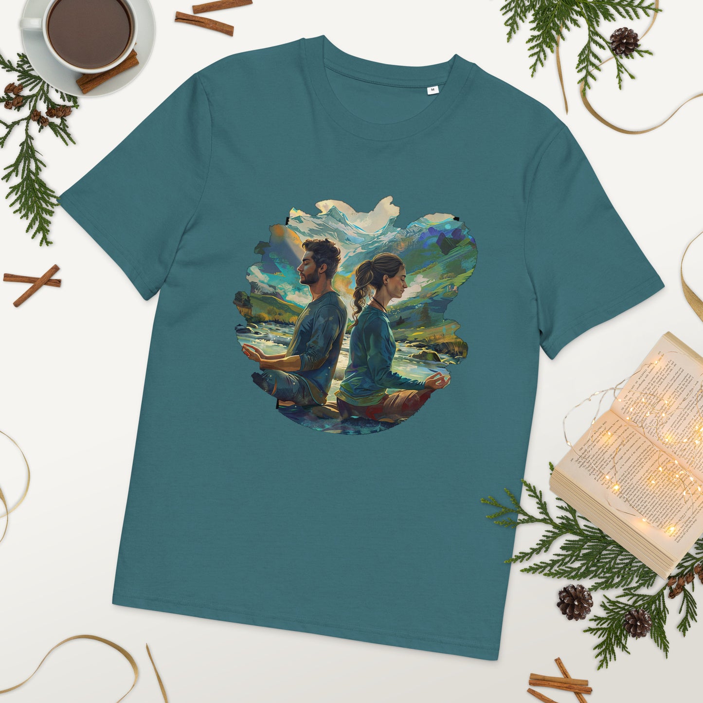 Camiseta de algodón orgánico unisex "Equilibrio Natural"