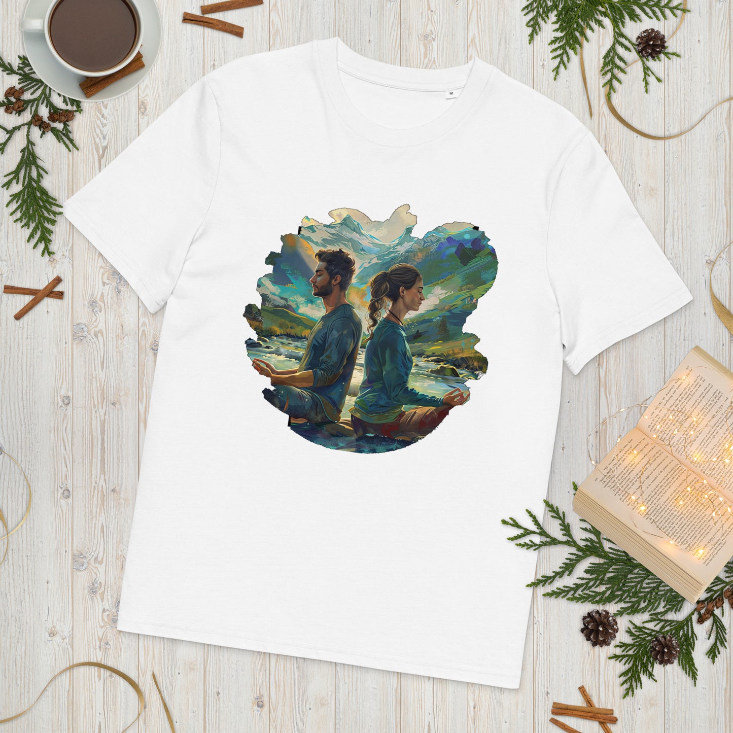 Camiseta de algodón orgánico unisex "Equilibrio Natural"