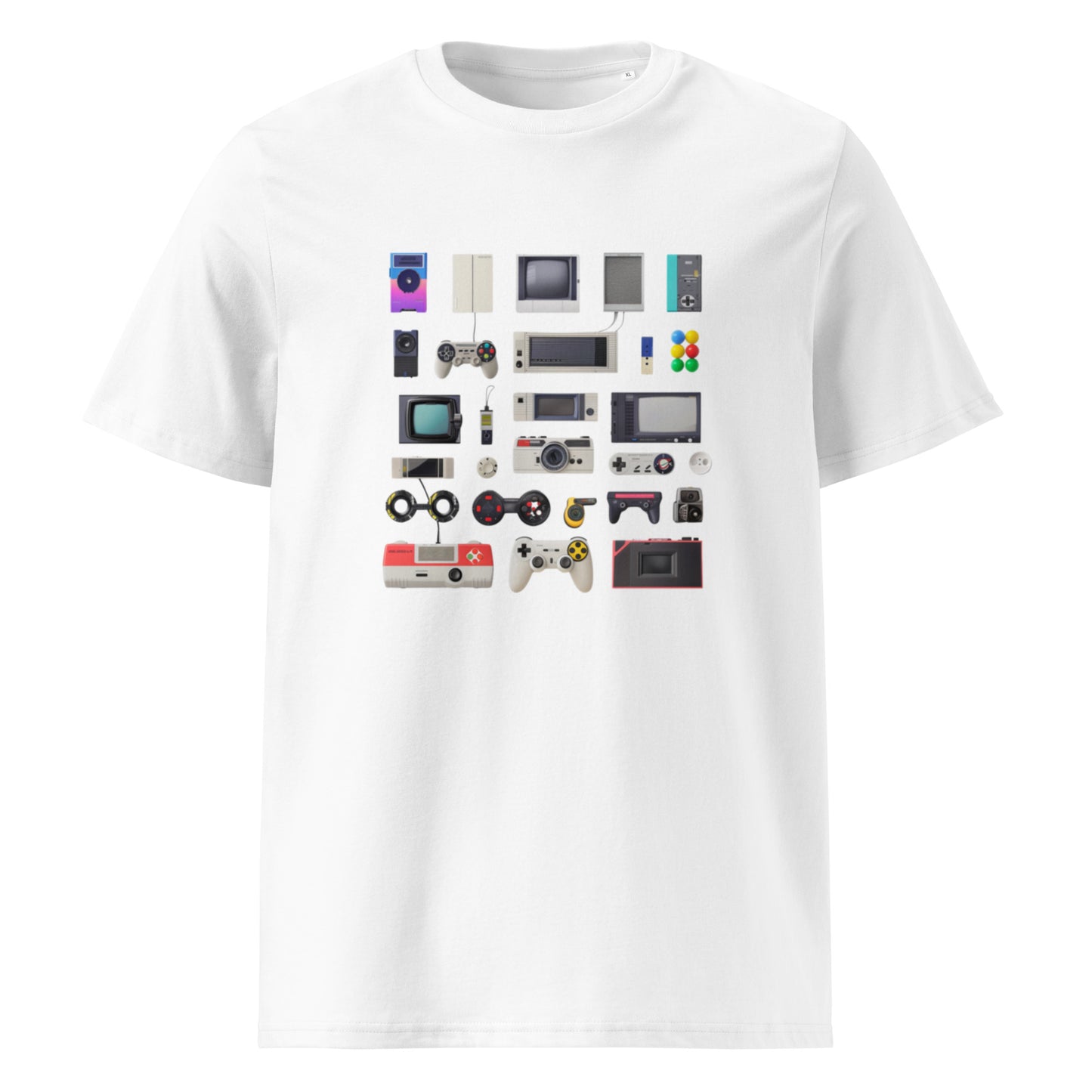 Camiseta de algodón orgánico unisex con Estampado de Gadgets Retro