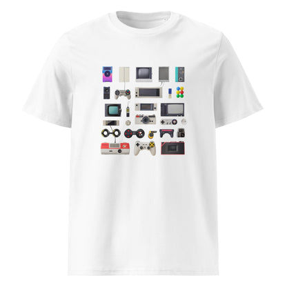 Camiseta de algodón orgánico unisex con Estampado de Gadgets Retro