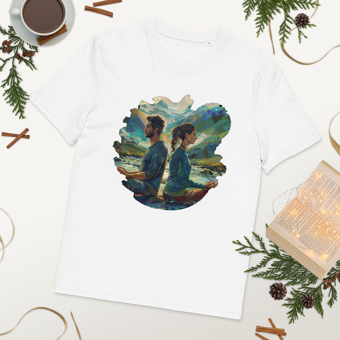 Camiseta de algodón orgánico unisex "Equilibrio Natural"