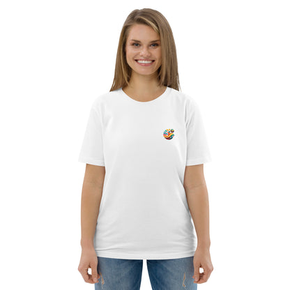 Camiseta orgánica "Tortuga Sabia" con mensaje inspirador.