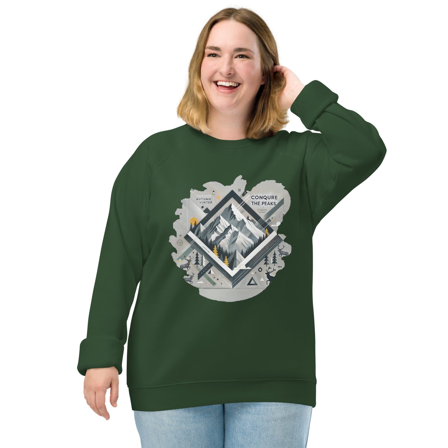 Sudadera orgánica raglán: comodidad natural y estilo sostenible.
