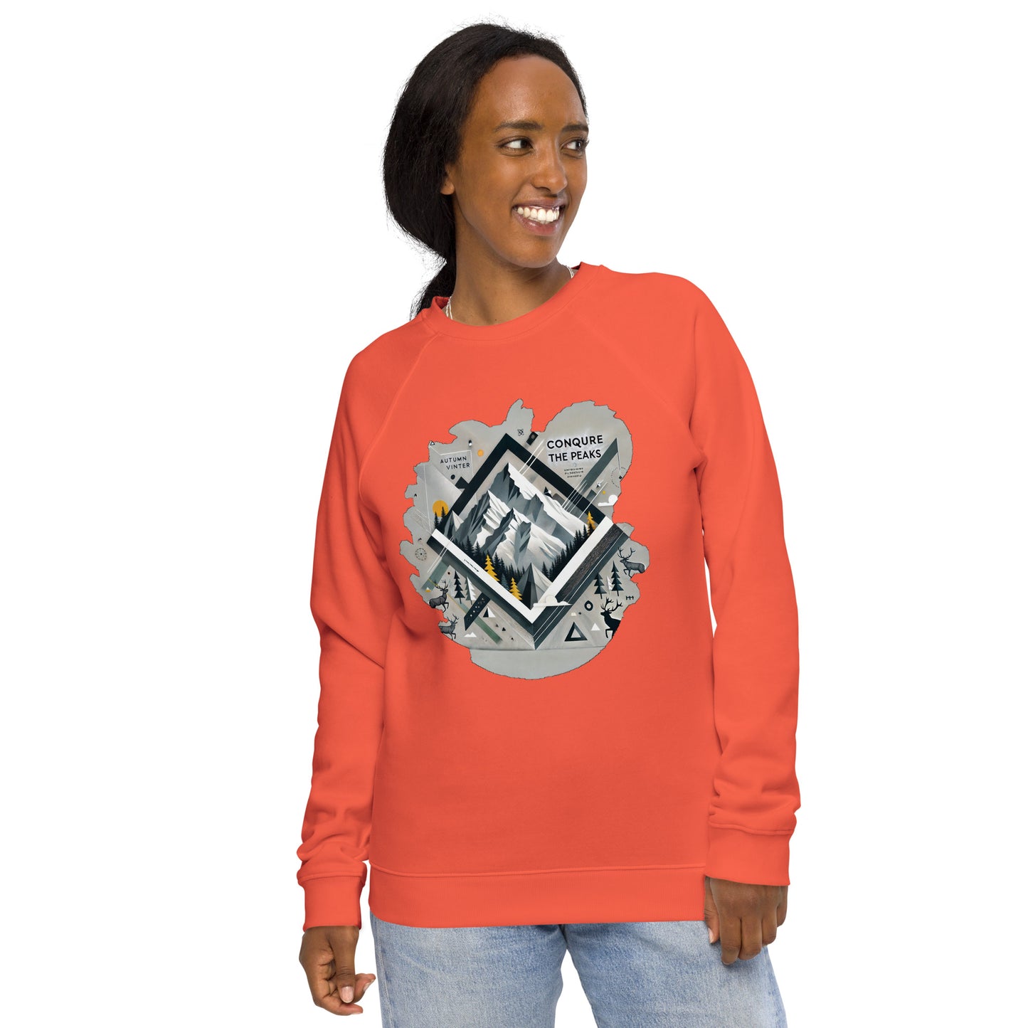Sudadera orgánica raglán: comodidad natural y estilo sostenible.