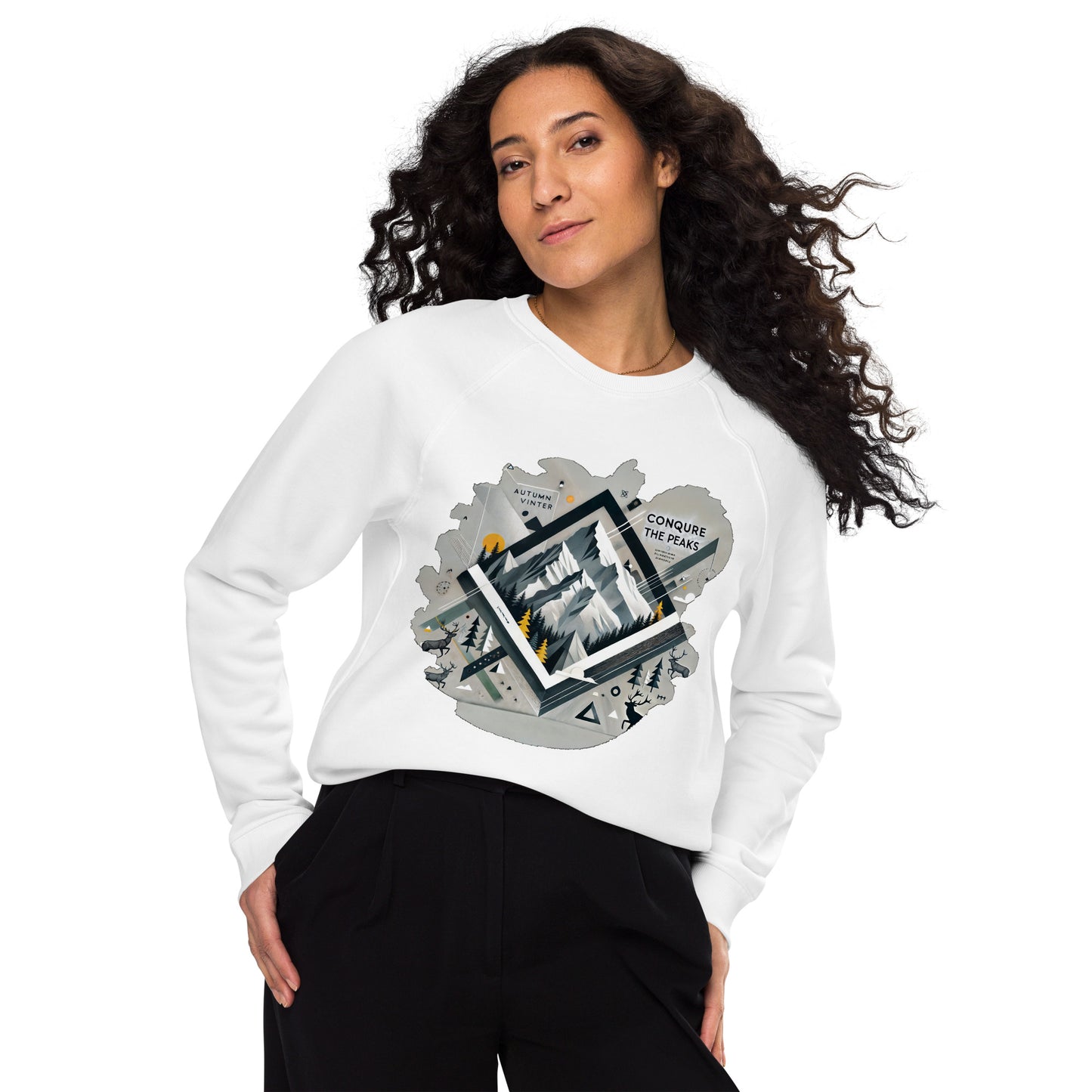 Sudadera orgánica raglán: comodidad natural y estilo sostenible.