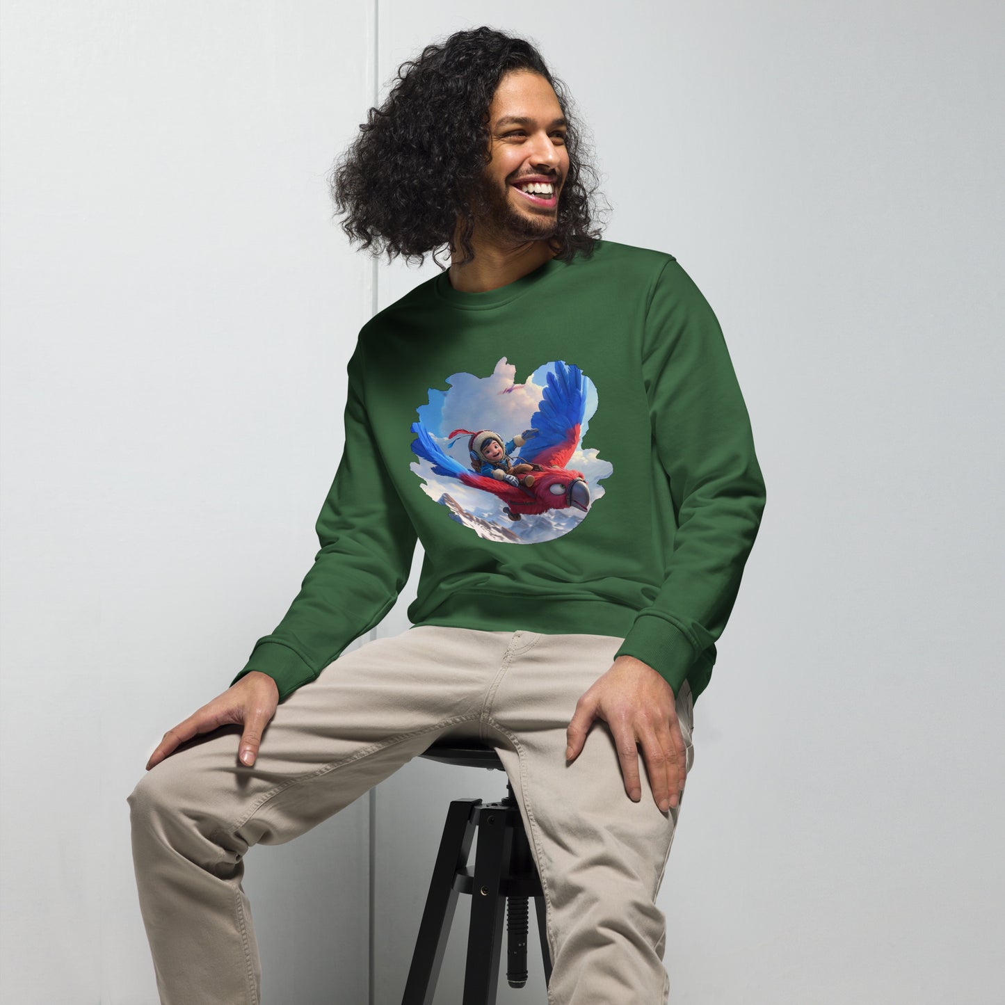 Sudadera Orgánica Unisex "Aventuras en las Alturas"