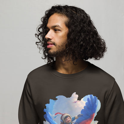Sudadera Orgánica Unisex "Aventuras en las Alturas"