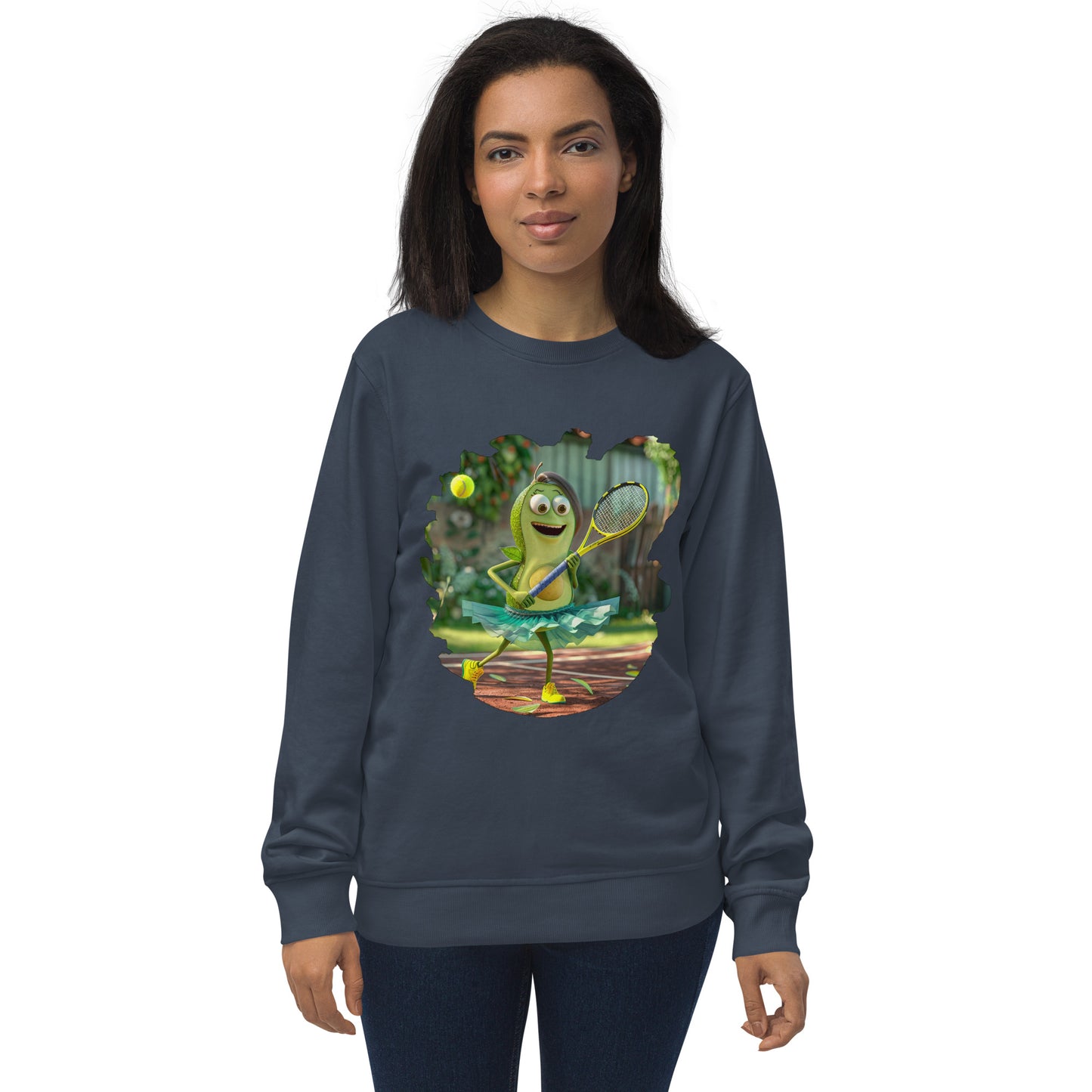 Sudadera Orgánica Unisex "Aguacate Tenista"