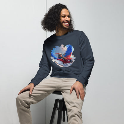 Sudadera Orgánica Unisex "Aventuras en las Alturas"