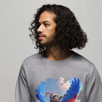 Sudadera Orgánica Unisex "Aventuras en las Alturas"