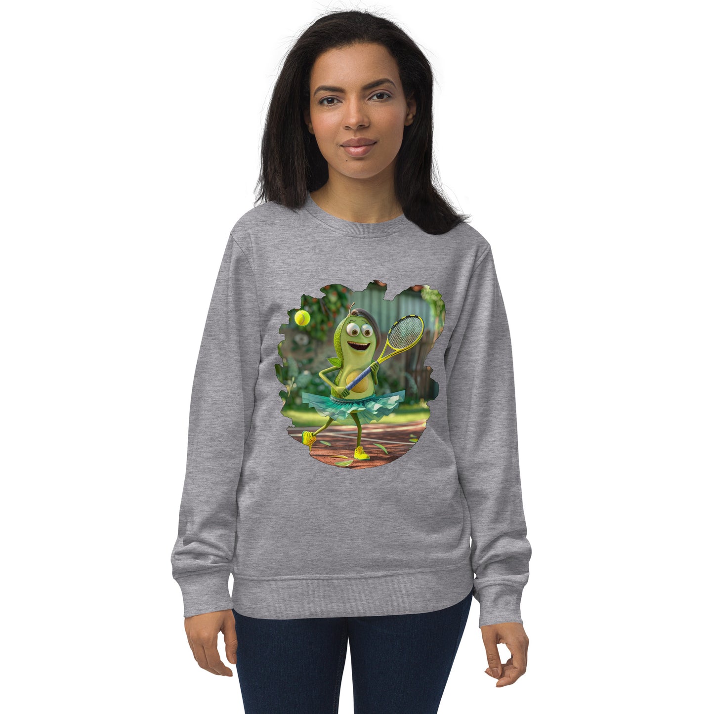 Sudadera Orgánica Unisex "Aguacate Tenista"