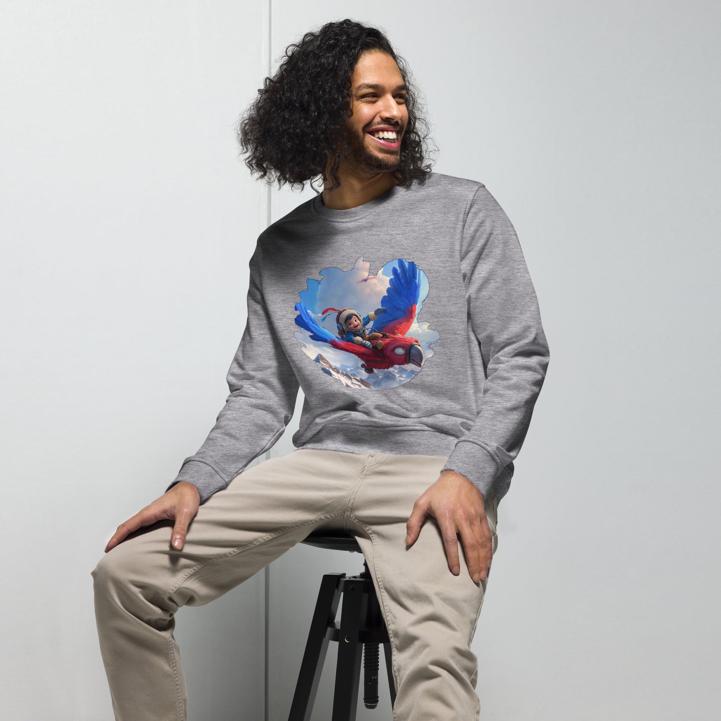 Sudadera Orgánica Unisex "Aventuras en las Alturas"