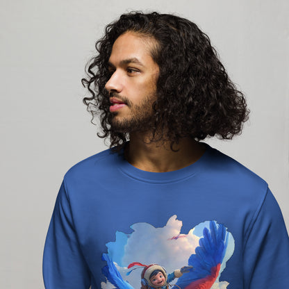 Sudadera Orgánica Unisex "Aventuras en las Alturas"