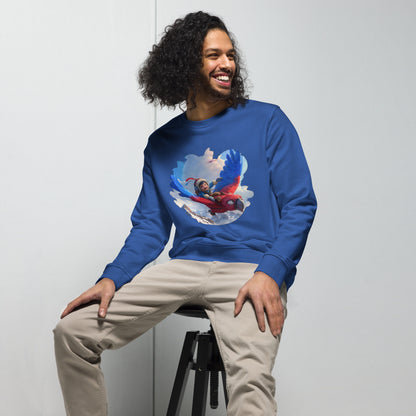 Sudadera Orgánica Unisex "Aventuras en las Alturas"
