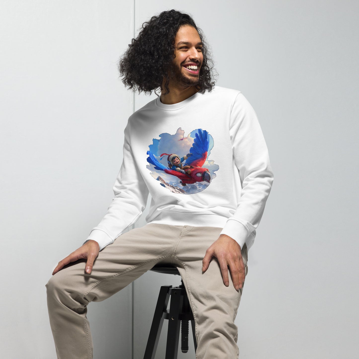 Sudadera Orgánica Unisex "Aventuras en las Alturas"
